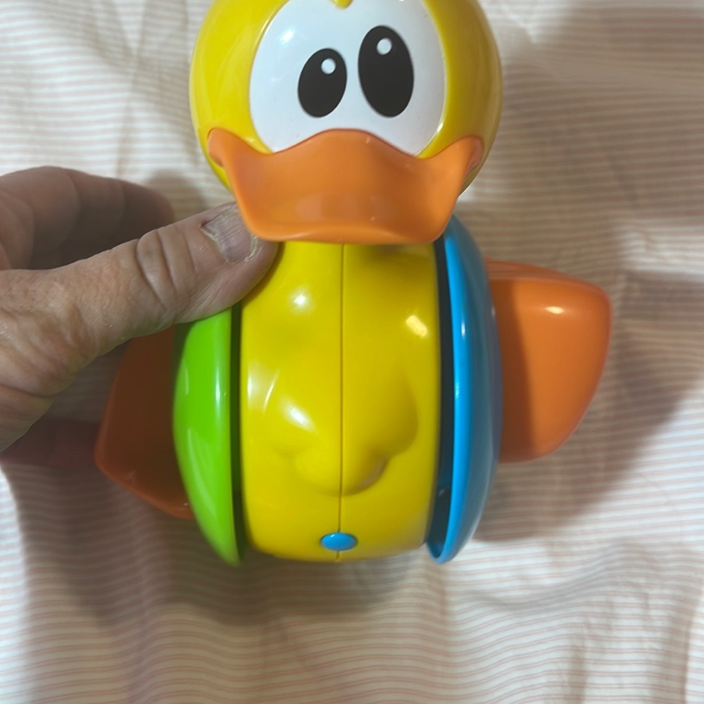 Retrend11 | Rolling Duck Toy, Yellow, OS